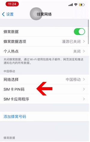 陕州苹果14维修网分享如何给iPhone14的SIM卡设置密码 