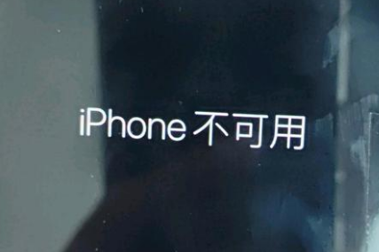 陕州苹果服务网点分享锁屏界面显示“iPhone 不可用”如何解决 