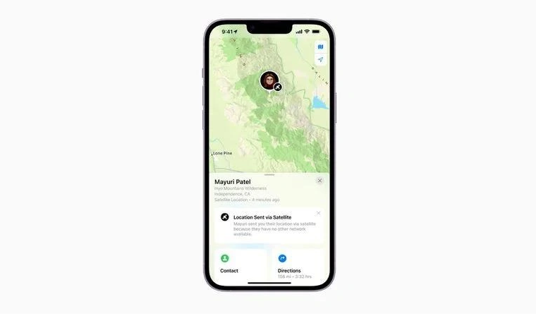 陕州苹果14维修分享iPhone14系列中 FindMy功能通过卫星分享位置方法教程 