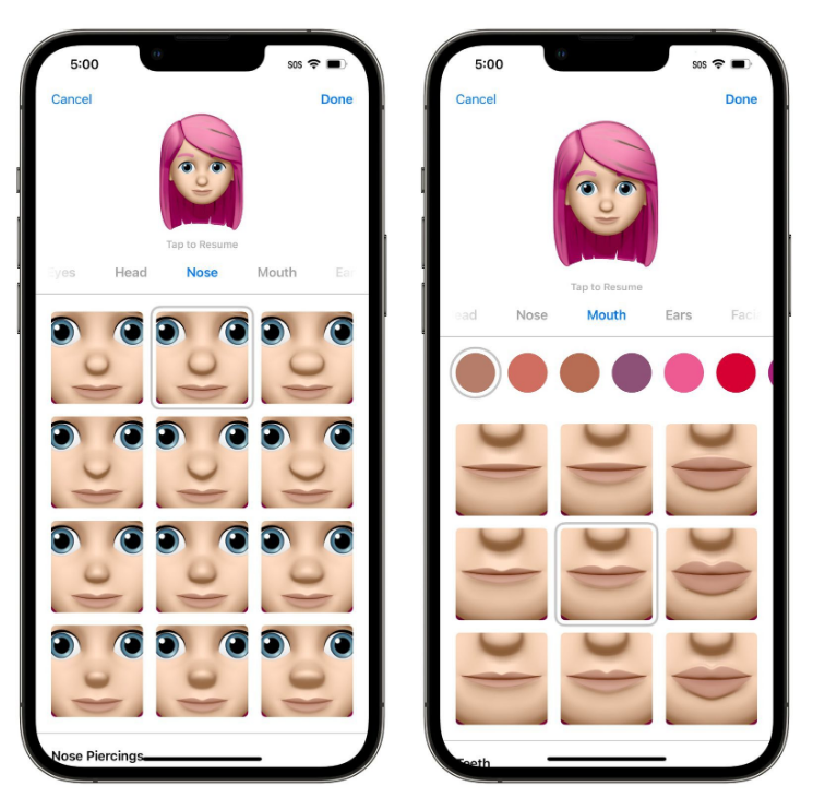 陕州苹果手机维修分享​iOS 16中的拟我表情有了哪些变化和升级 